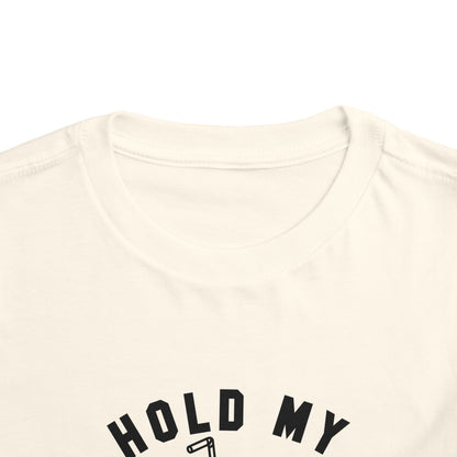 Fun Toddler Tee - "Hold My Juice Box and Watch This" - Perfect for Playdates, Birthdays, Summer Fun, Gift for Kids, Toddler Clothes