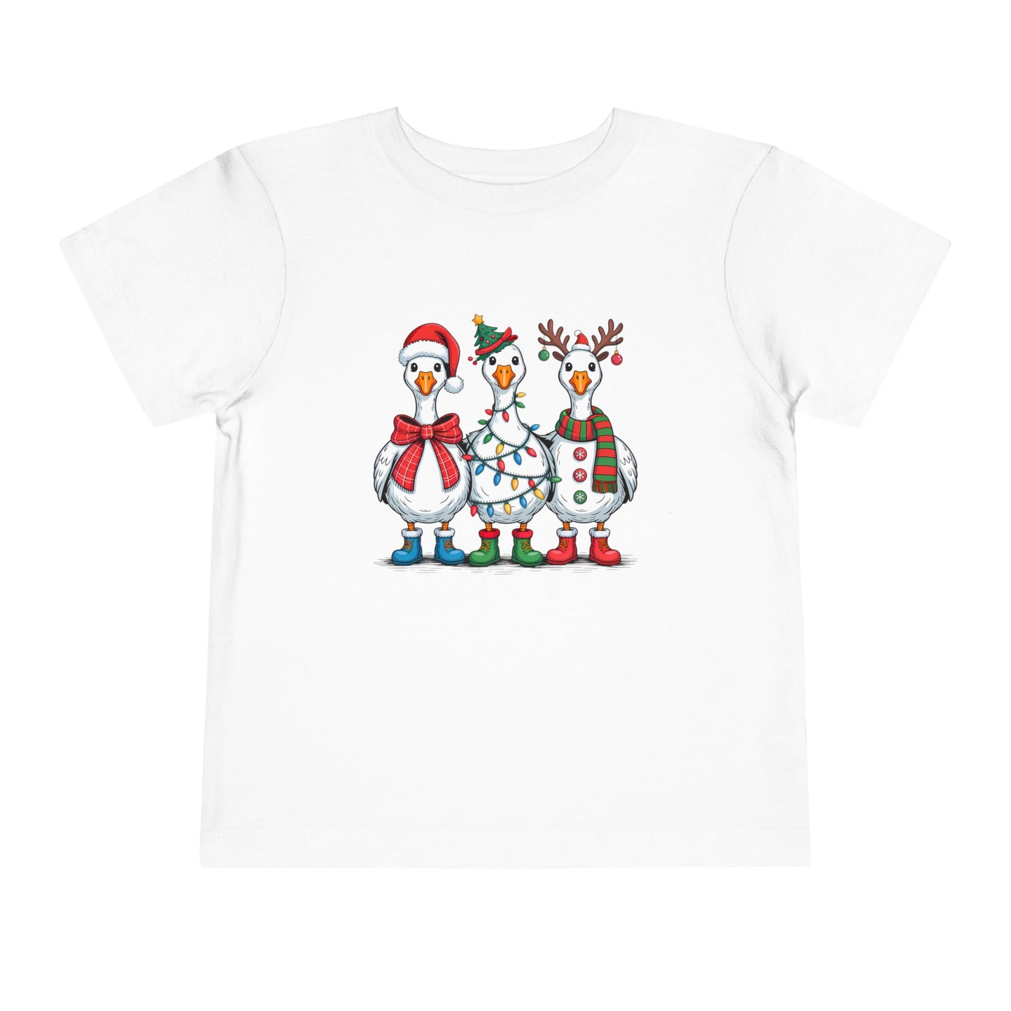 Toddler Tee — Cute Christmas Penguins Trio Holiday Shirt