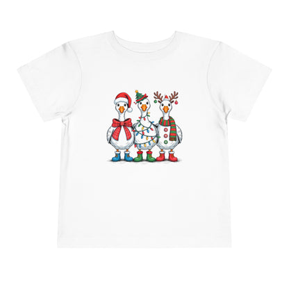 Toddler Tee — Cute Christmas Penguins Trio Holiday Shirt