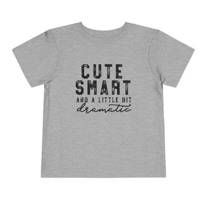 Cute & Smart Toddler Short Sleeve Tee - Fun Gift for Kids, Birthday Outfits, Playtime Apparel, Unique Toddler Fashion