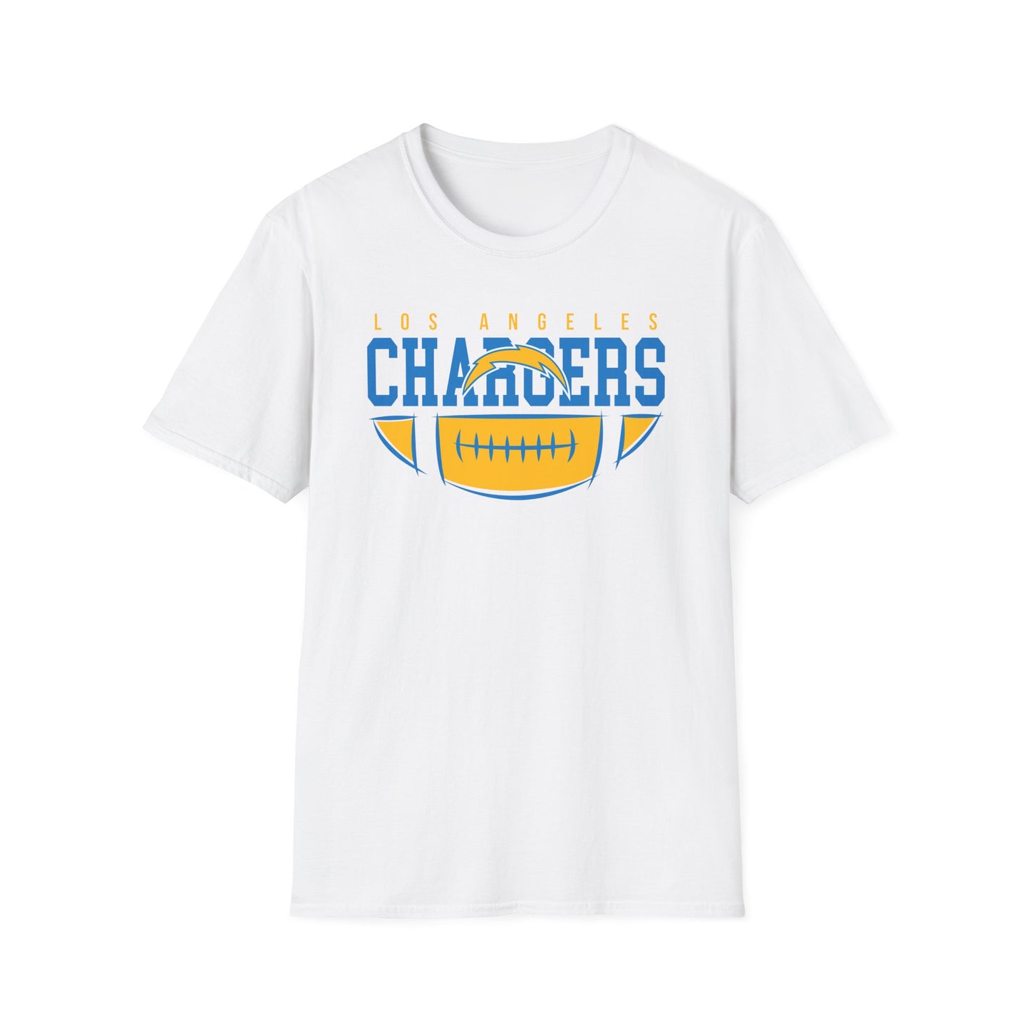 Unisex Softstyle T-Shirt - Chargers Football Pride, Casual Wear, Game Day Tee, Sports Fan Shirt, Gift for Him/Her