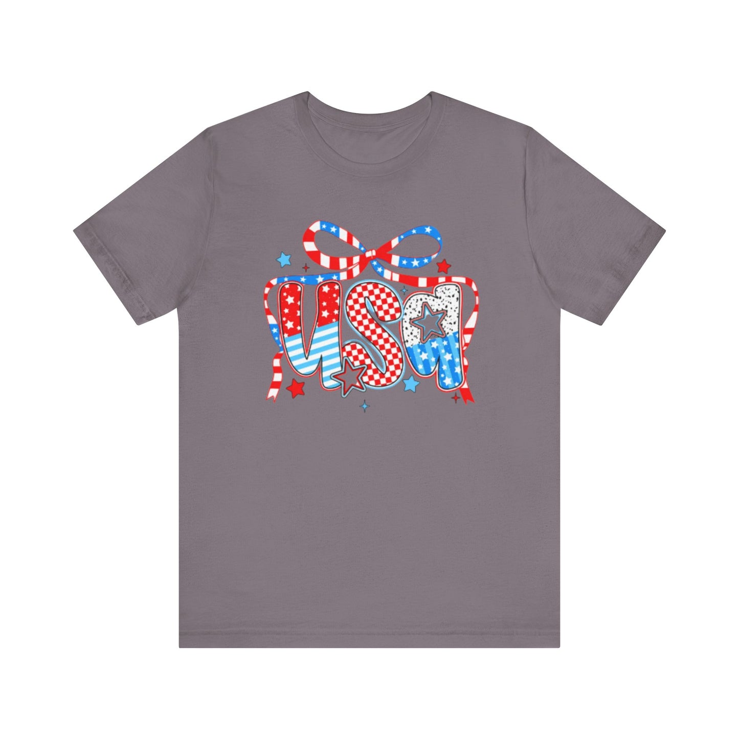 Patriotic USA Tee, Casual Style, Summer Festivals, Independence Day, Family Gatherings, Gift for Him/Her