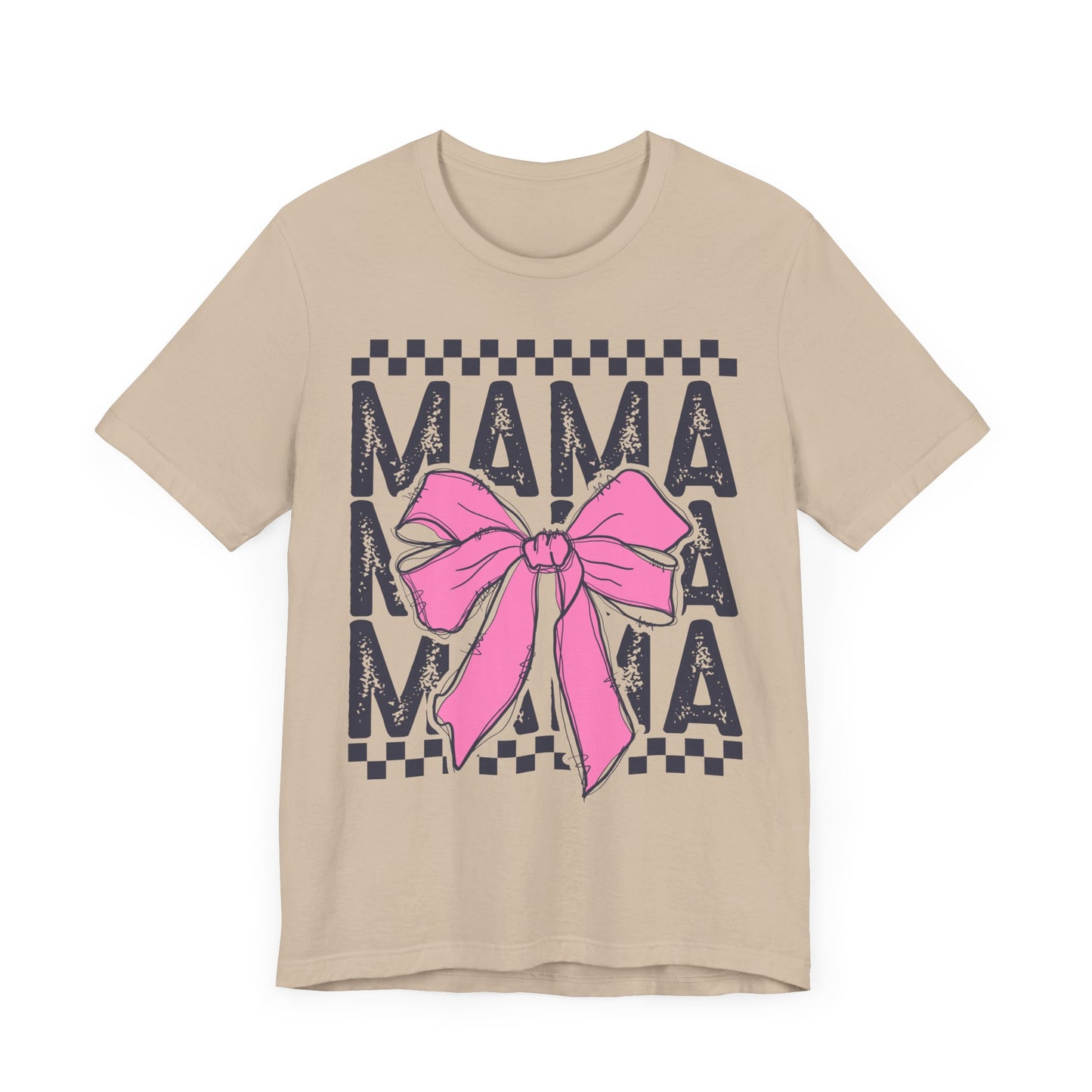 Cute Mama Bow Graphic Tee, Mother's Day Gift, Stylish T-Shirt for Moms, Everyday Wear, Birthday Gift for Her