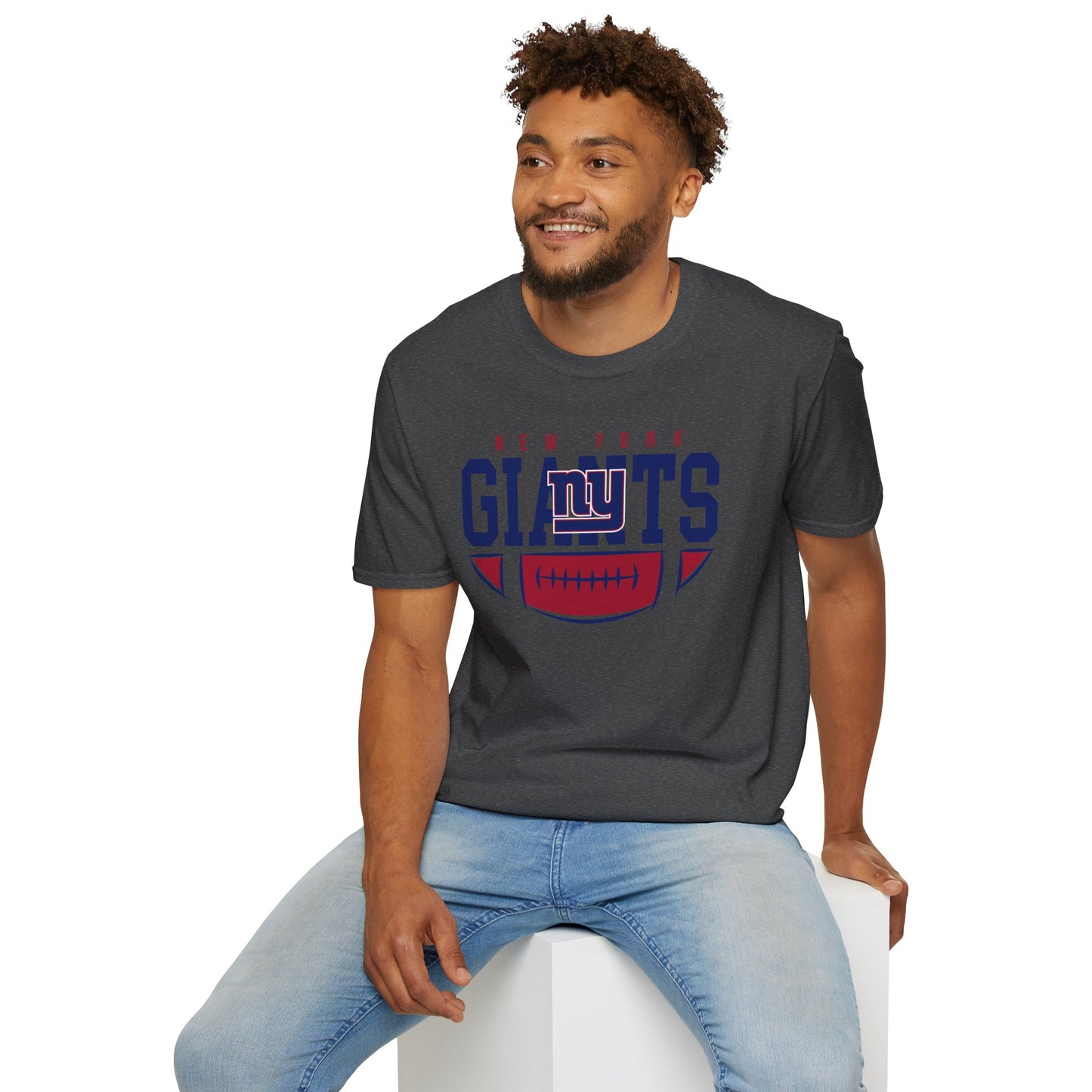 New York Giants Unisex Softstyle T-Shirt | NFL Fan Gear, Game Day Apparel, Sports Merchandise, Casual Wear, Gift for Football Lovers