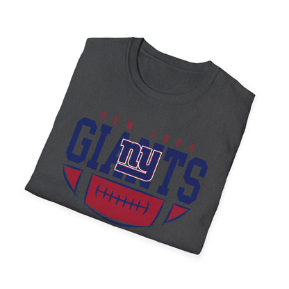 New York Giants Unisex Softstyle T-Shirt | NFL Fan Gear, Game Day Apparel, Sports Merchandise, Casual Wear, Gift for Football Lovers