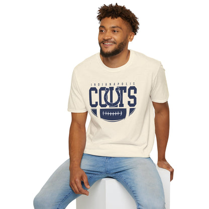 Indianapolis Colts Unisex Softstyle T-Shirt, Football Tee, Game Day Apparel, Casualwear, Sports Fan Gear, Gift for Him/Her