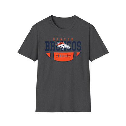 Denver Broncos Unisex Softstyle T-Shirt, Football Tee, Game Day Shirt, Sports Apparel, Fan Gear, Gift for Sports Lovers