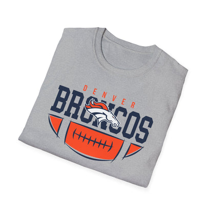 Denver Broncos Unisex Softstyle T-Shirt, Football Tee, Game Day Shirt, Sports Apparel, Fan Gear, Gift for Sports Lovers