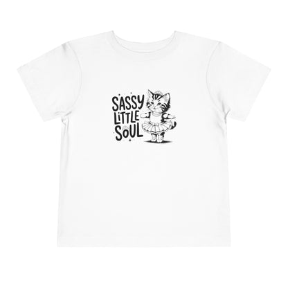 Sassy Little Soul Toddler Tee, Kids Playwear, Cute Cat Shirt, Birthday Gift, Toddler Fashion