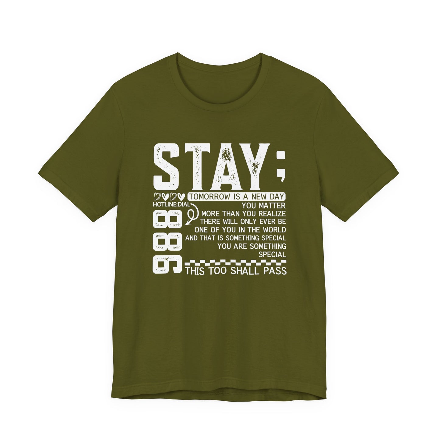Stay Inspirational Tee, Unisex Motivational Shirt, Positive Quote T-Shirt, Everyday Comfort Wear, Gift for Encouragement