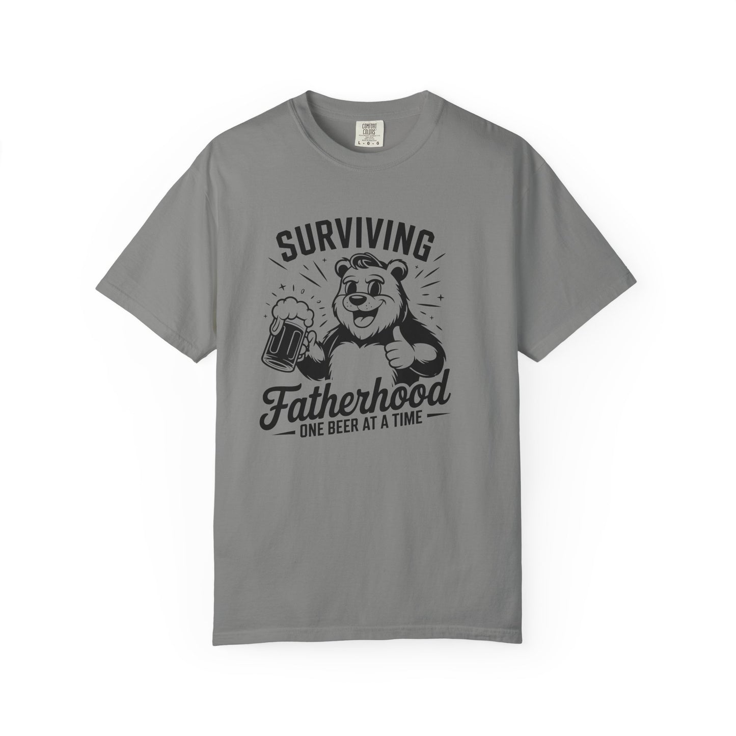 Surviving Fatherhood T-Shirt | Funny Gift for Dads | Casual, Gift for Father's Day, New Dad Shirt, Beer Lovers Tee
