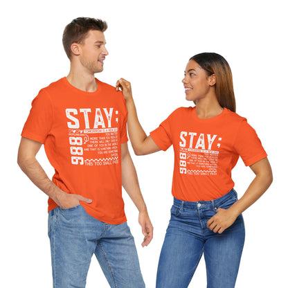 Stay Inspirational Tee, Unisex Motivational Shirt, Positive Quote T-Shirt, Everyday Comfort Wear, Gift for Encouragement