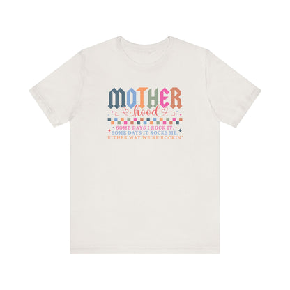 Rockin' Motherhood Tee | Unisex Jersey Short Sleeve Tee, Funny Mom Shirt, Gift for Mothers, Casual Wear, Parenting Tops