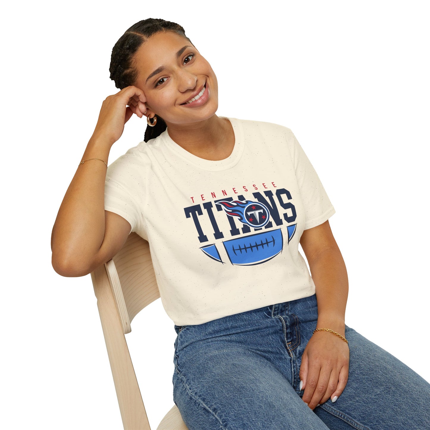 T-Shirt with Tennessee Titans Graphic, Perfect for Game Day, Sports Fans, Casual Wear, Gift for Him or Her, Unisex Apparel