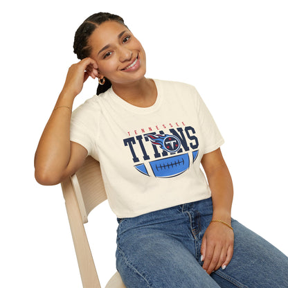 T-Shirt with Tennessee Titans Graphic, Perfect for Game Day, Sports Fans, Casual Wear, Gift for Him or Her, Unisex Apparel