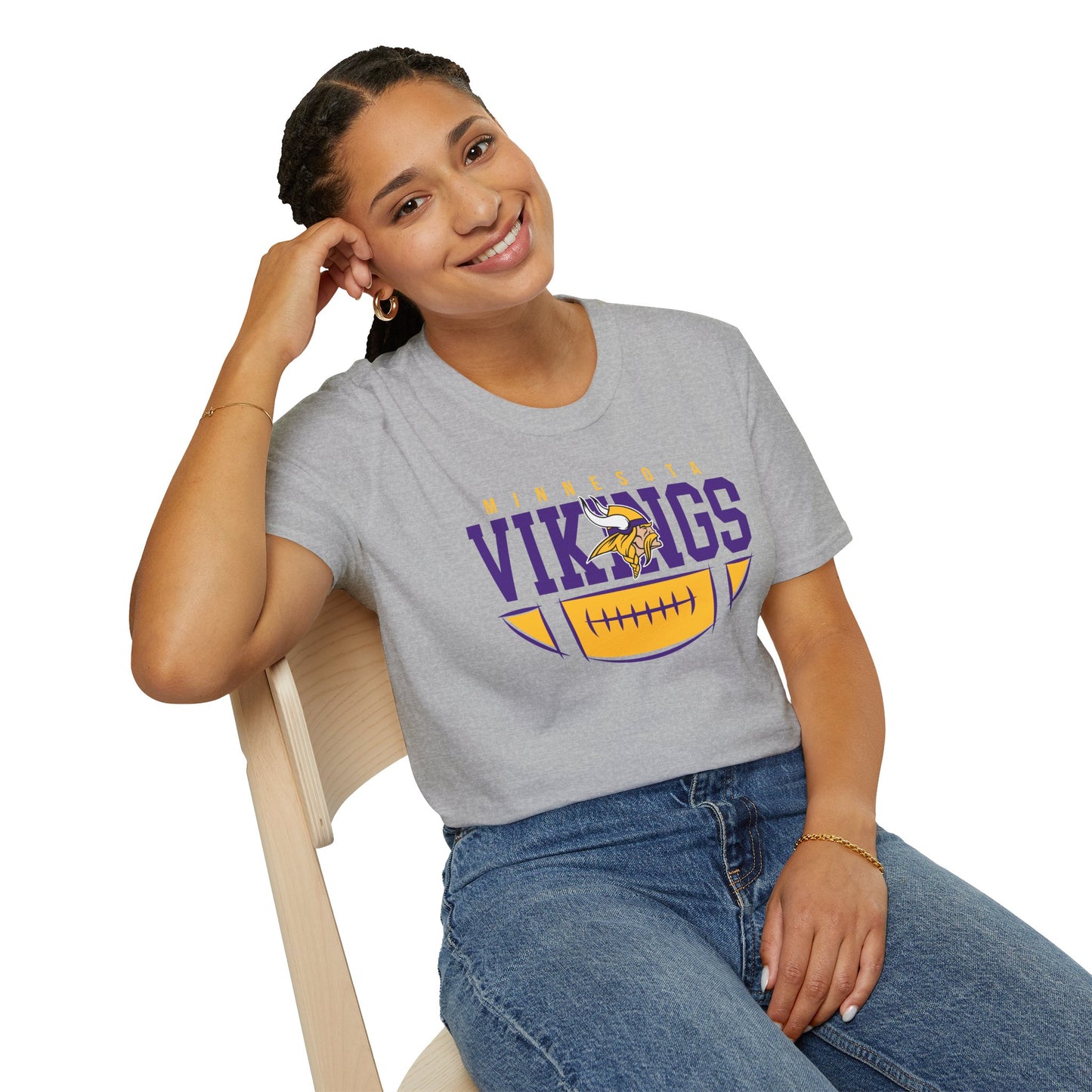 Minnesota Vikings Unisex T-Shirt - Softstyle Tee for Fans, Game Day Outfit, Unique Gift, Sports Apparel, Team Merchandise