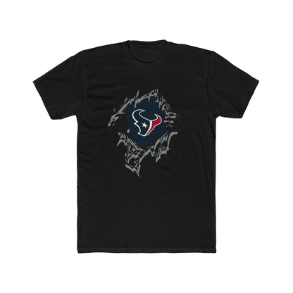 Houston Texans Logo Unisex Crew Tee, Sports Shirt, Game Day Wear, Texas Pride Tee, Football Fan Gift, Casual Wear