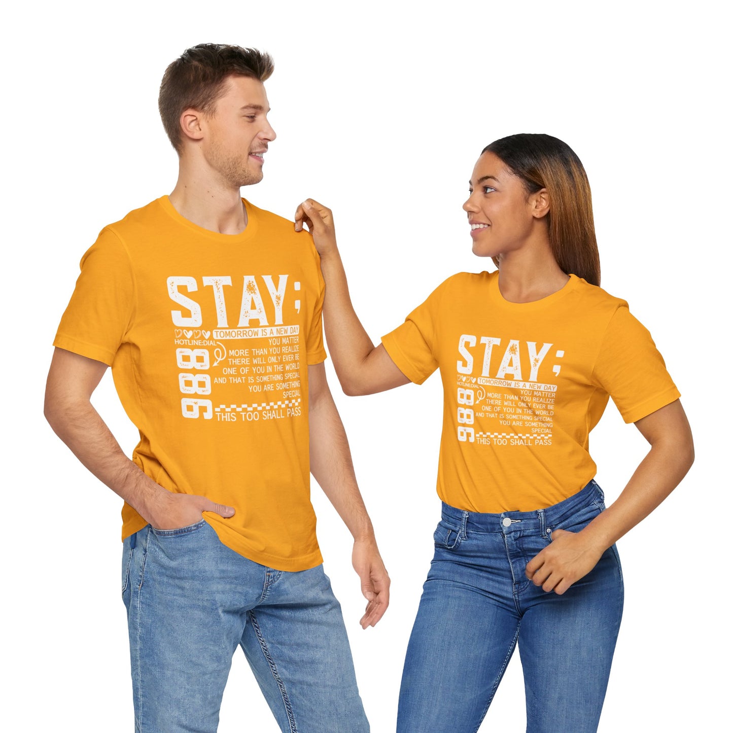 Stay Inspirational Tee, Unisex Motivational Shirt, Positive Quote T-Shirt, Everyday Comfort Wear, Gift for Encouragement