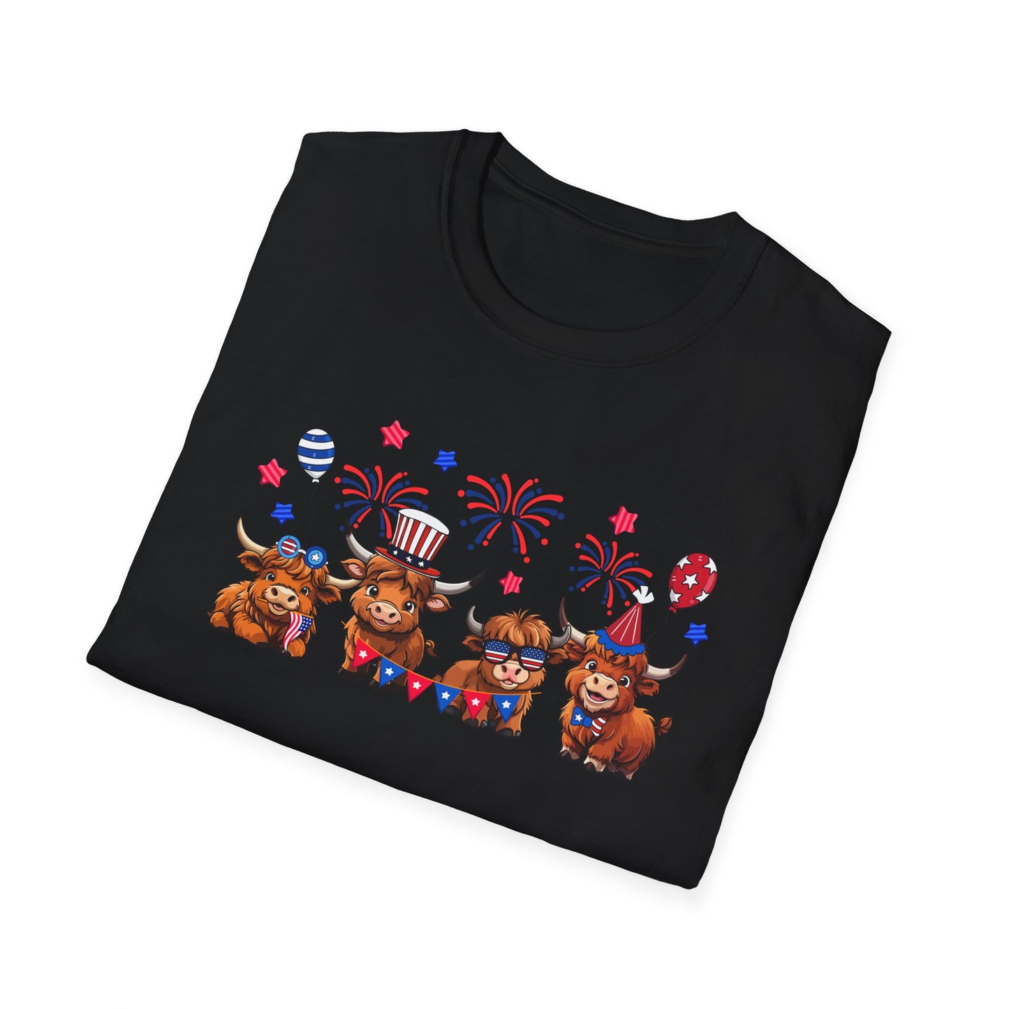 Festive Graphic T-Shirt, Independence Day Shirt, Casual Summer Style, Unisex Tee, Holiday Celebration Wear, Fireworks Design