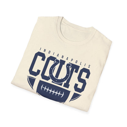 Indianapolis Colts Unisex Softstyle T-Shirt, Football Tee, Game Day Apparel, Casualwear, Sports Fan Gear, Gift for Him/Her