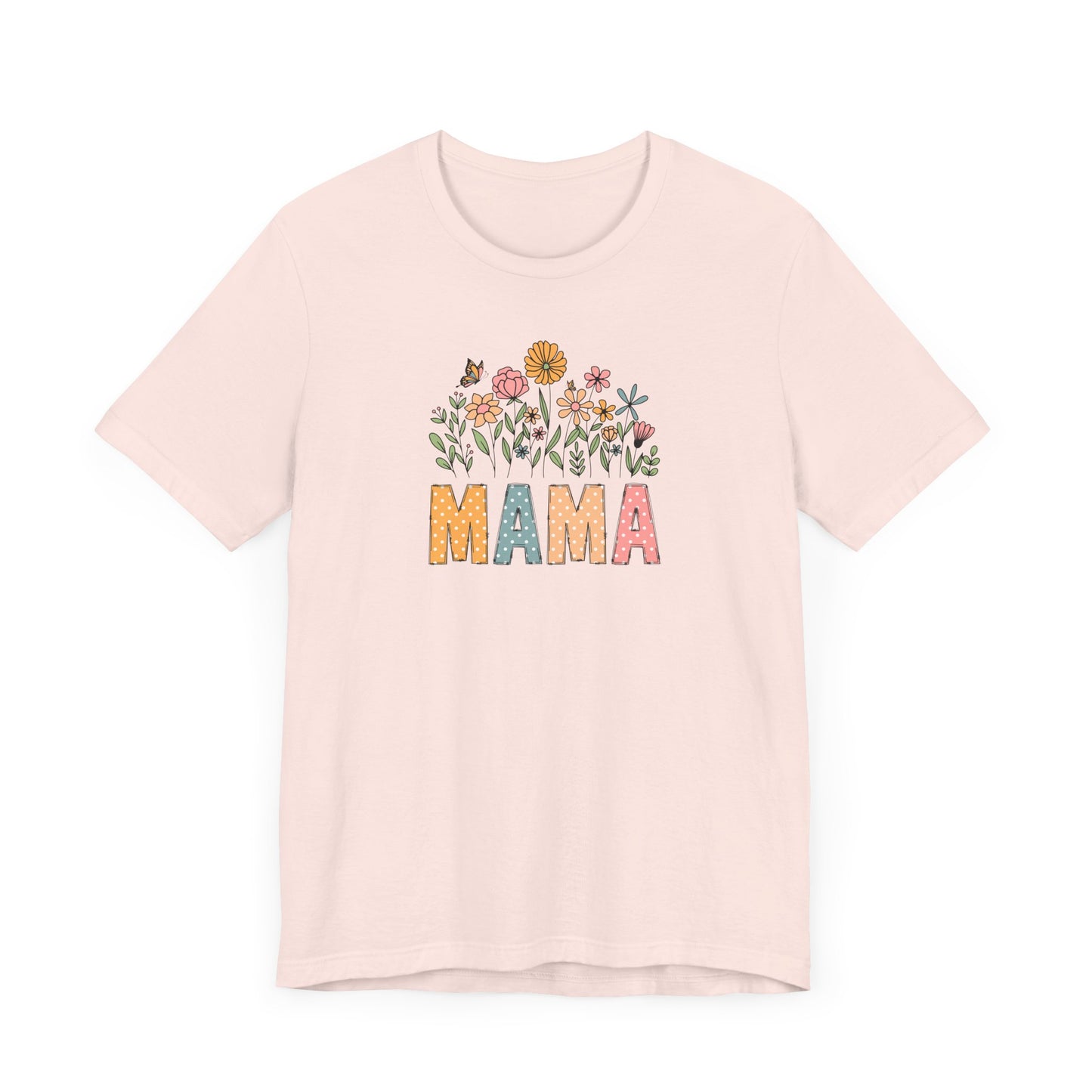 Floral Mama Tee - Perfect for Mother's Day, Baby Showers, Gifts for Moms, Casual Wear, Spring Fashion