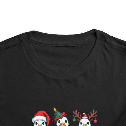 Toddler Tee — Cute Christmas Penguins Trio Holiday Shirt