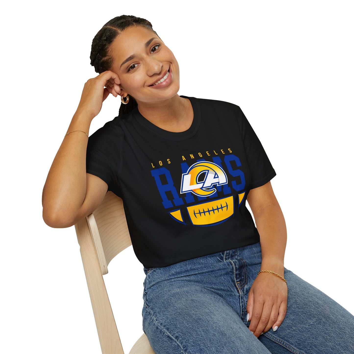 Los Angeles Rams Unisex Softstyle T-Shirt, Football Fan Apparel, Game Day Outfit, Sports Gift, Casual Wear, Team Spirit Tee