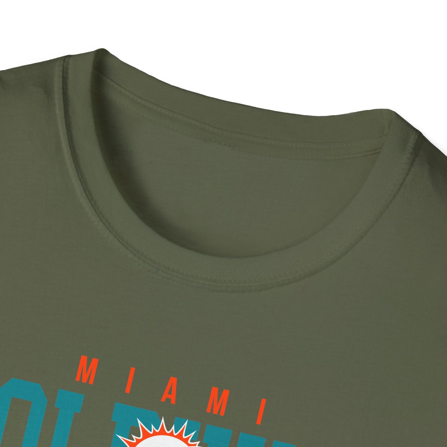Miami Dolphins Retro Softstyle T-Shirt, Casual Sportswear, Game Day Apparel, Unisex Tee, Football Fan Gift