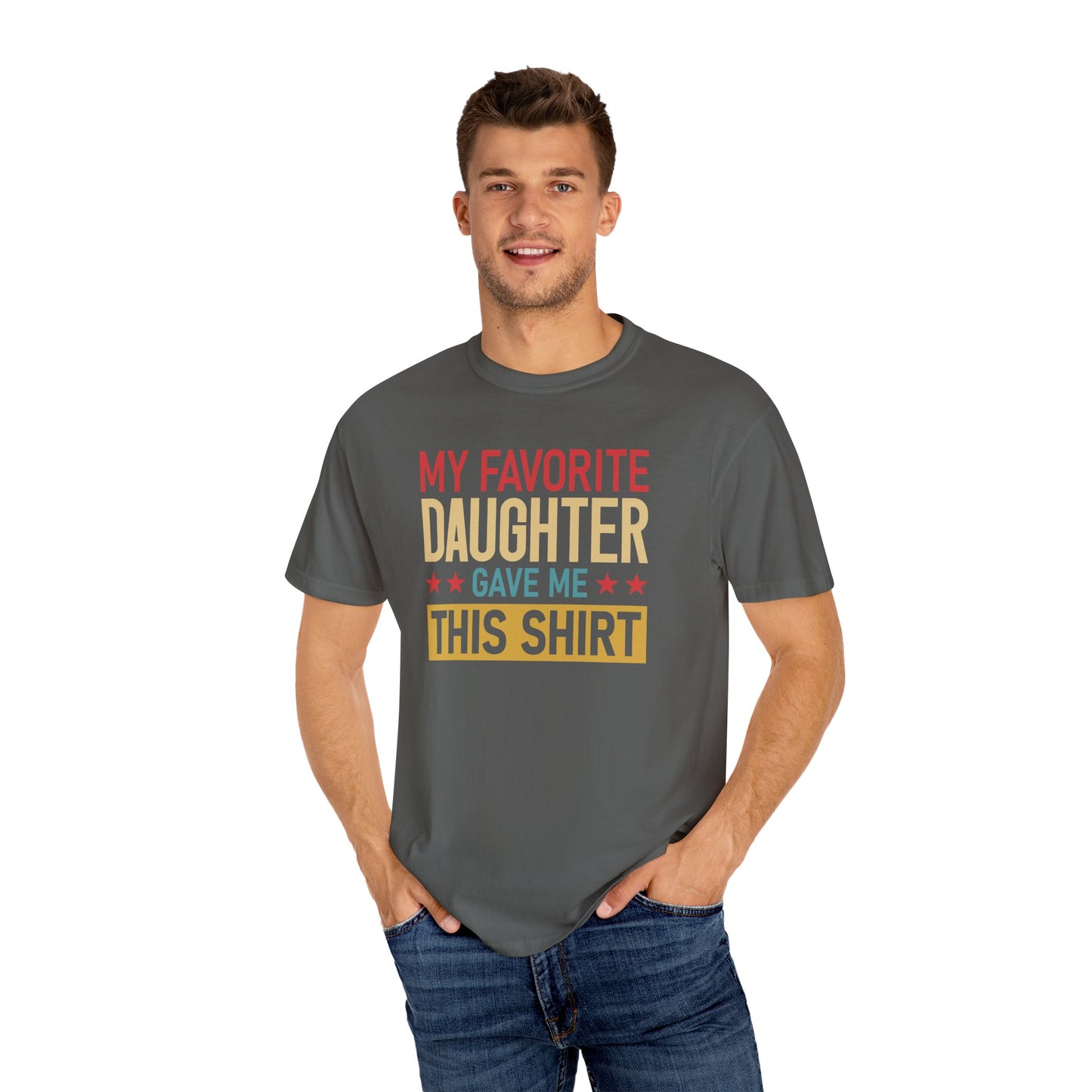 My Favorite Daughter T-shirt, Gift for Dad, Unisex Tee, Family Love Shirt, Father’s Day Gift, Casual Everyday Wear