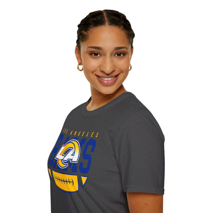 Los Angeles Rams Unisex Softstyle T-Shirt, Football Fan Apparel, Game Day Outfit, Sports Gift, Casual Wear, Team Spirit Tee