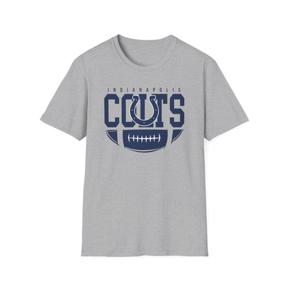 Indianapolis Colts Unisex Softstyle T-Shirt, Football Tee, Game Day Apparel, Casualwear, Sports Fan Gear, Gift for Him/Her