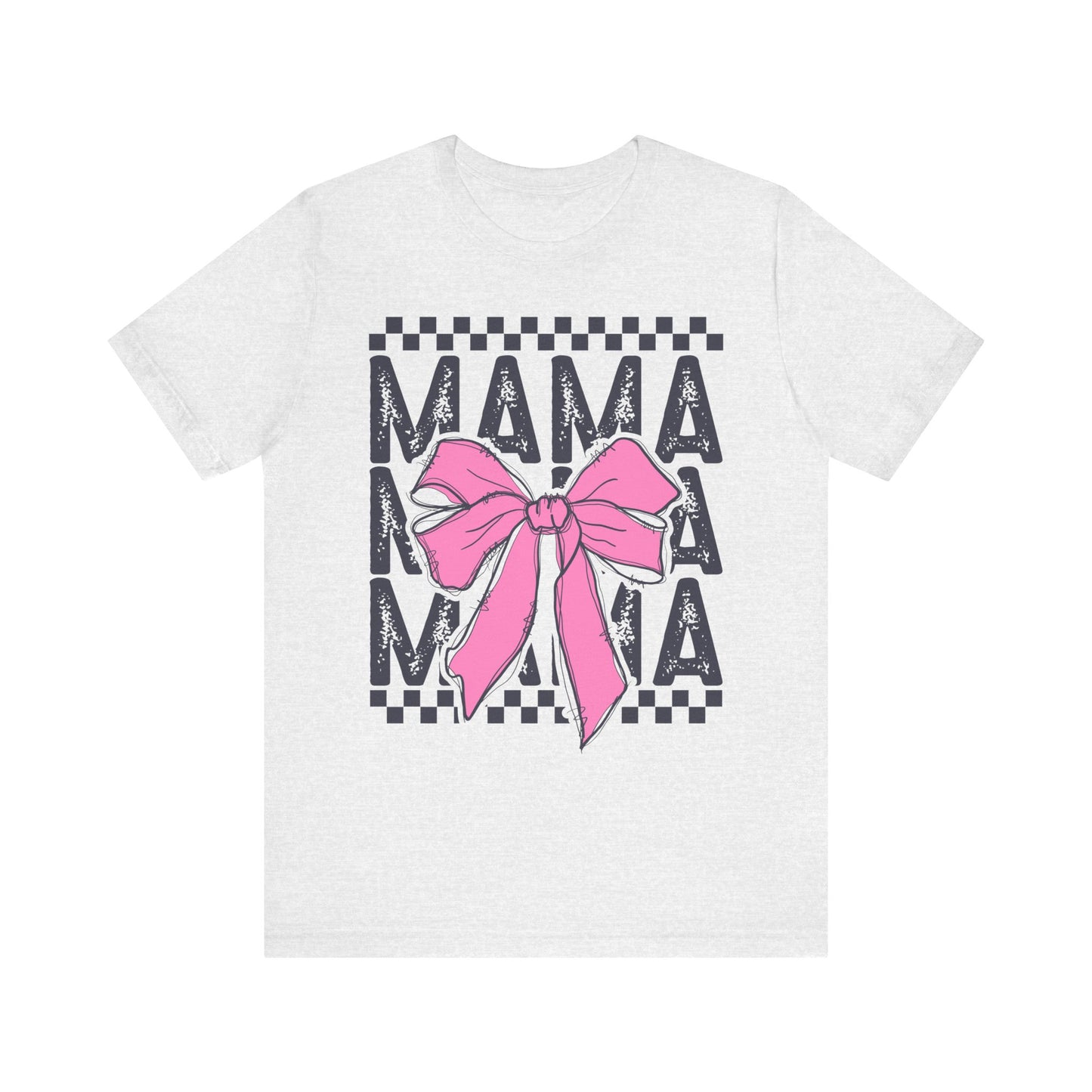 Cute Mama Bow Graphic Tee, Mother's Day Gift, Stylish T-Shirt for Moms, Everyday Wear, Birthday Gift for Her