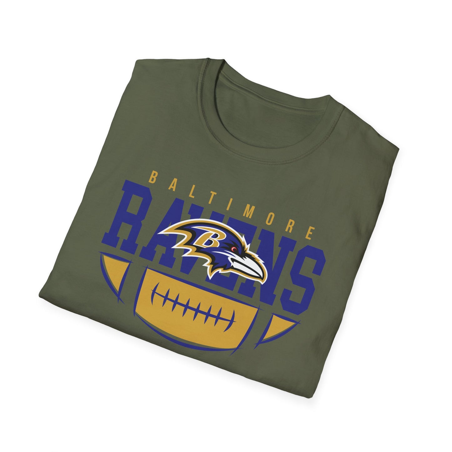 Baltimore Ravens Softstyle T-Shirt, Casual Sports Tee, Gift for Fans, Game Day Apparel, Unisex T-Shirt, Team Spirit Wear