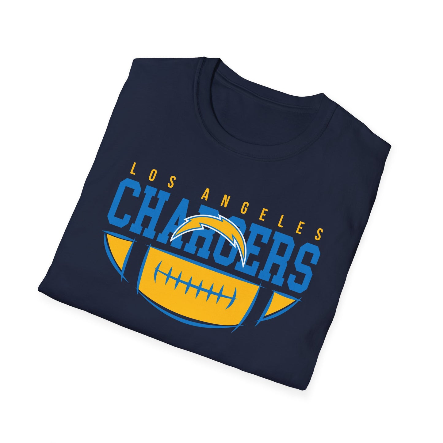 Unisex Softstyle T-Shirt - Chargers Football Pride, Casual Wear, Game Day Tee, Sports Fan Shirt, Gift for Him/Her