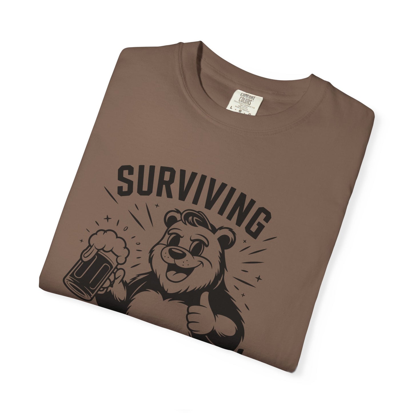 Surviving Fatherhood T-Shirt | Funny Gift for Dads | Casual, Gift for Father's Day, New Dad Shirt, Beer Lovers Tee