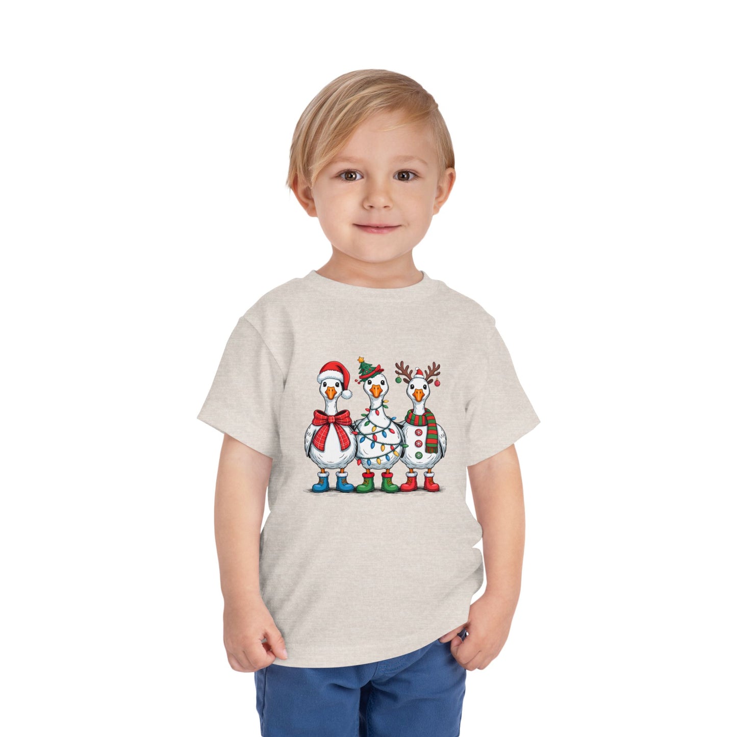 Toddler Tee — Cute Christmas Penguins Trio Holiday Shirt