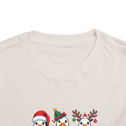 Toddler Tee — Cute Christmas Penguins Trio Holiday Shirt