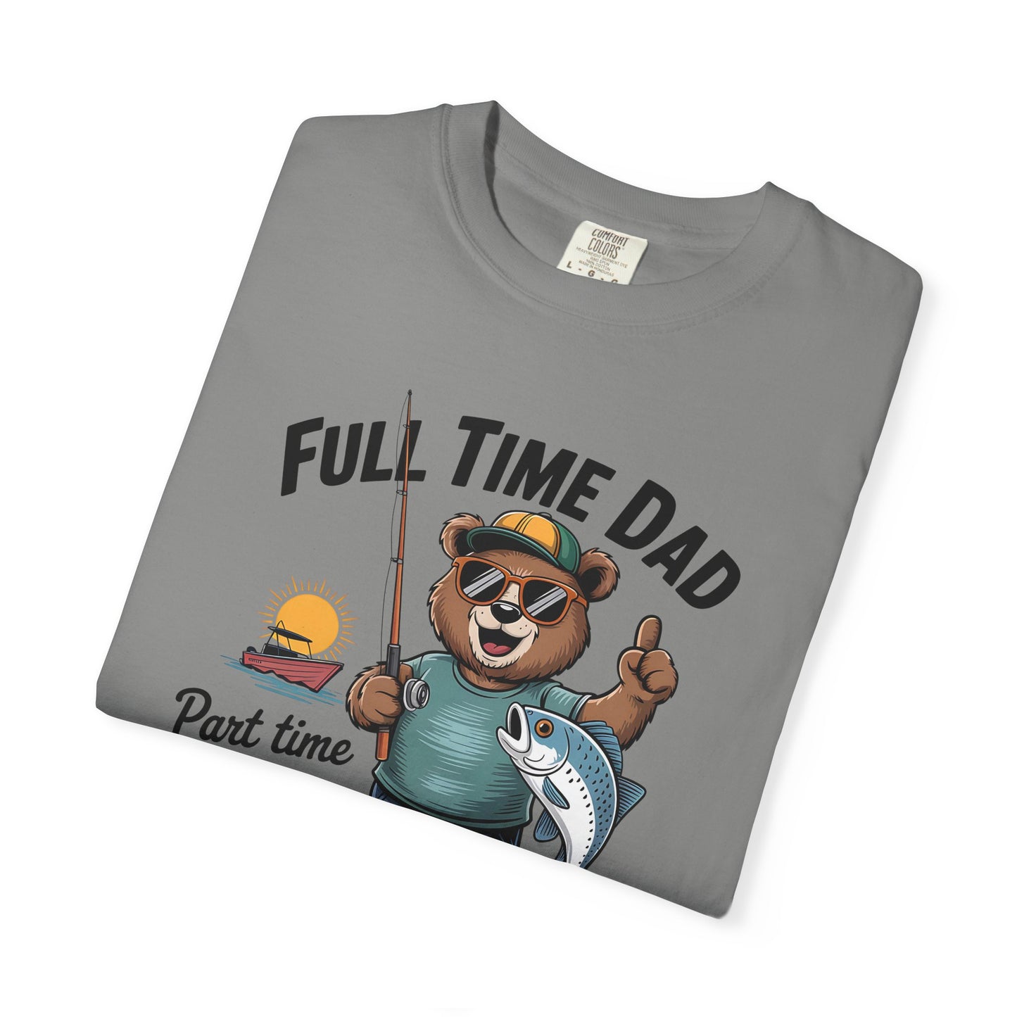 Relaxed Fisherman T-shirt for Dads, Perfect for Father's Day, Fishing Trips, Unisex Gift, Casual Wear, Summer Adventures