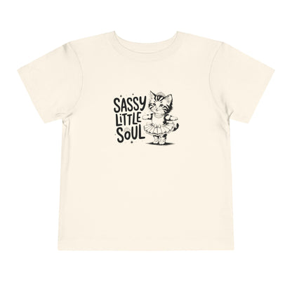 Sassy Little Soul Toddler Tee, Kids Playwear, Cute Cat Shirt, Birthday Gift, Toddler Fashion