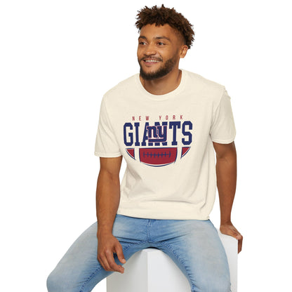 New York Giants Unisex Softstyle T-Shirt | NFL Fan Gear, Game Day Apparel, Sports Merchandise, Casual Wear, Gift for Football Lovers