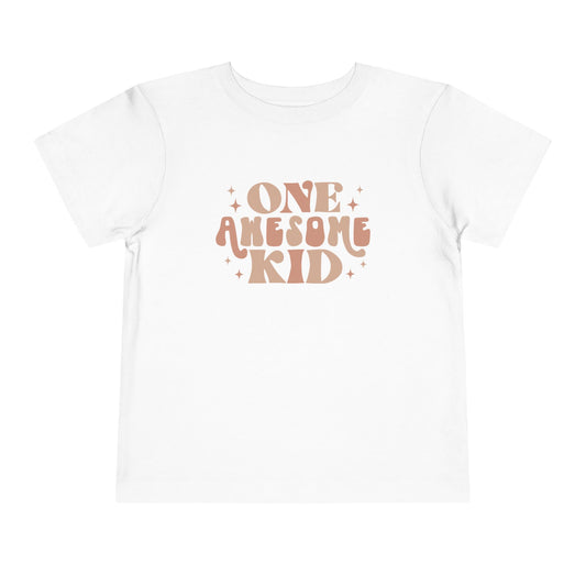 Awesome Kid Toddler Tee - Cute Short Sleeve Shirt for Kids, Birthday Gift, Playtime Attire, Fun Celebration, Matching Family Outfits