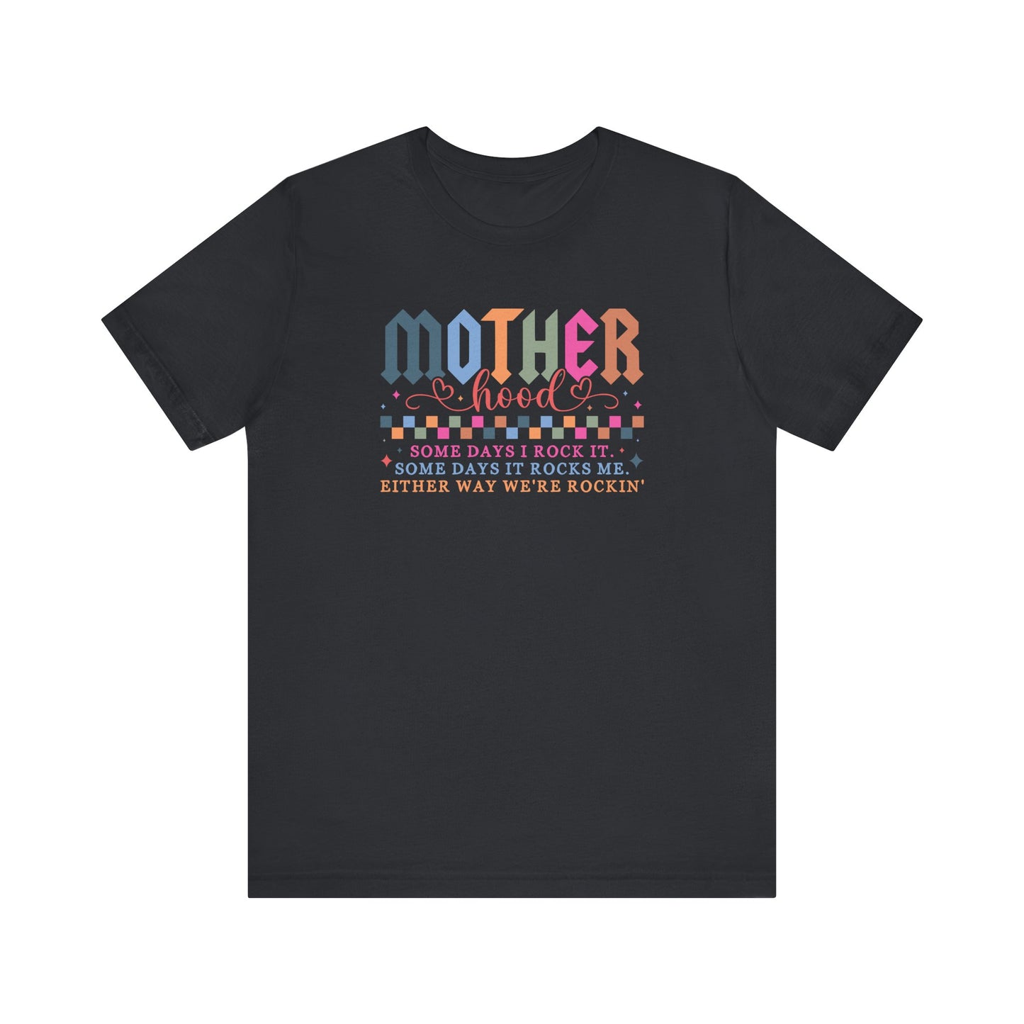 Rockin' Motherhood Tee | Unisex Jersey Short Sleeve Tee, Funny Mom Shirt, Gift for Mothers, Casual Wear, Parenting Tops