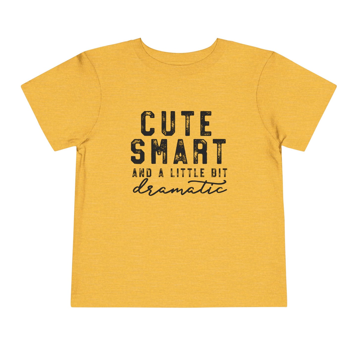 Cute & Smart Toddler Short Sleeve Tee - Fun Gift for Kids, Birthday Outfits, Playtime Apparel, Unique Toddler Fashion