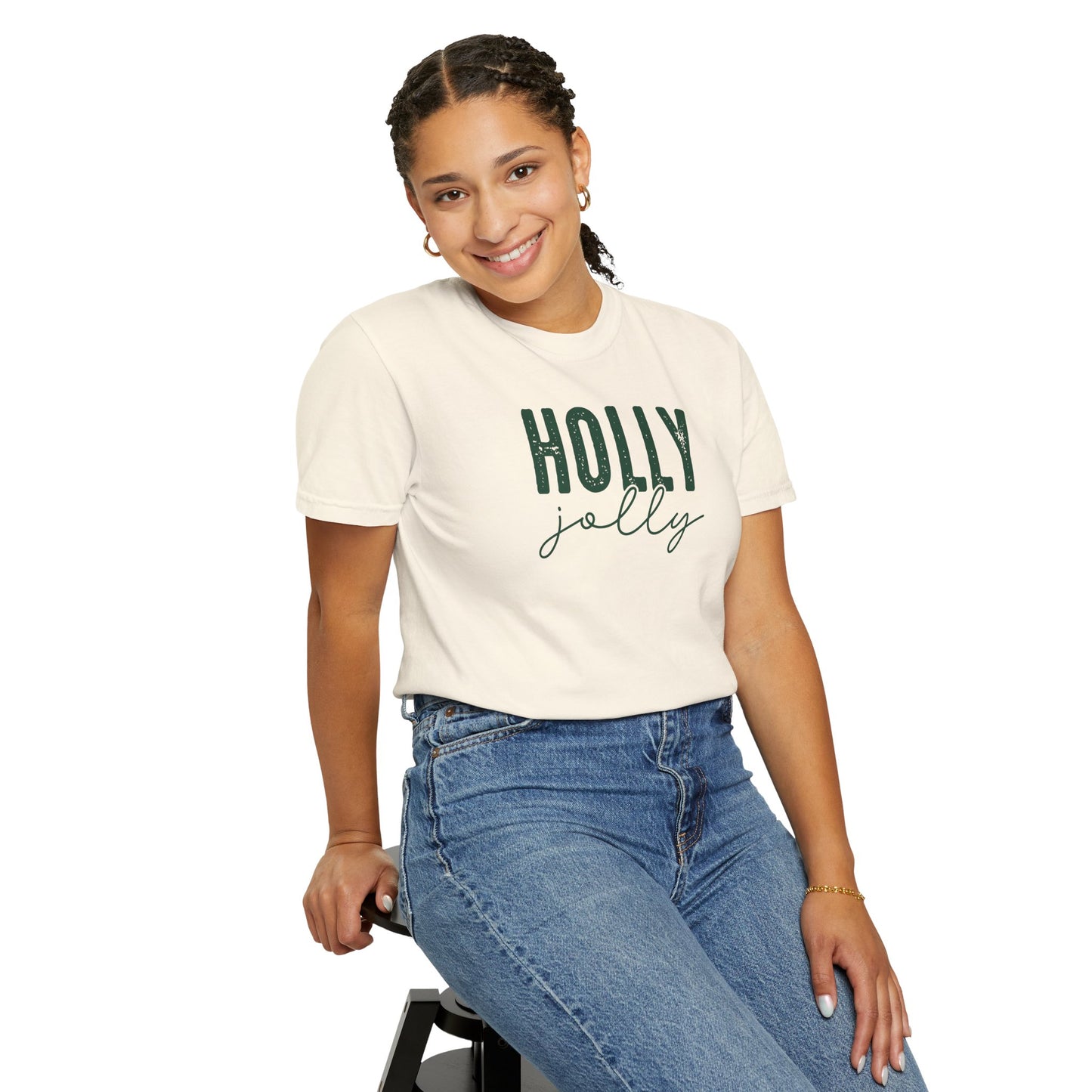 Holly Jolly Graphic T-Shirt — Festive Christmas Tee