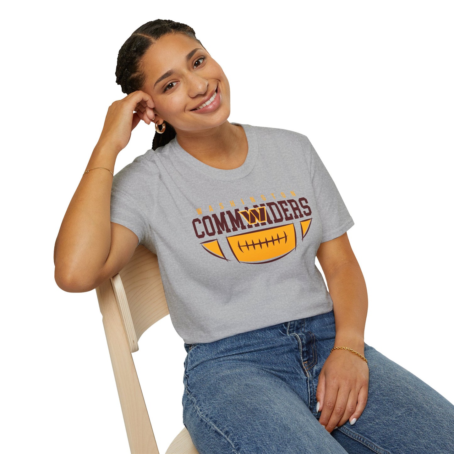 Washington Commanders Unisex Softstyle T-Shirt, Sports Tee, Football Fan Shirt, Casual Wear, Game Day Apparel, Gift for Him or Her