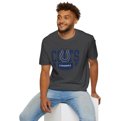 Indianapolis Colts Unisex Softstyle T-Shirt, Football Tee, Game Day Apparel, Casualwear, Sports Fan Gear, Gift for Him/Her