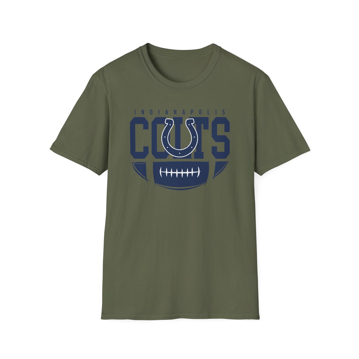 Indianapolis Colts Unisex Softstyle T-Shirt, Football Tee, Game Day Apparel, Casualwear, Sports Fan Gear, Gift for Him/Her