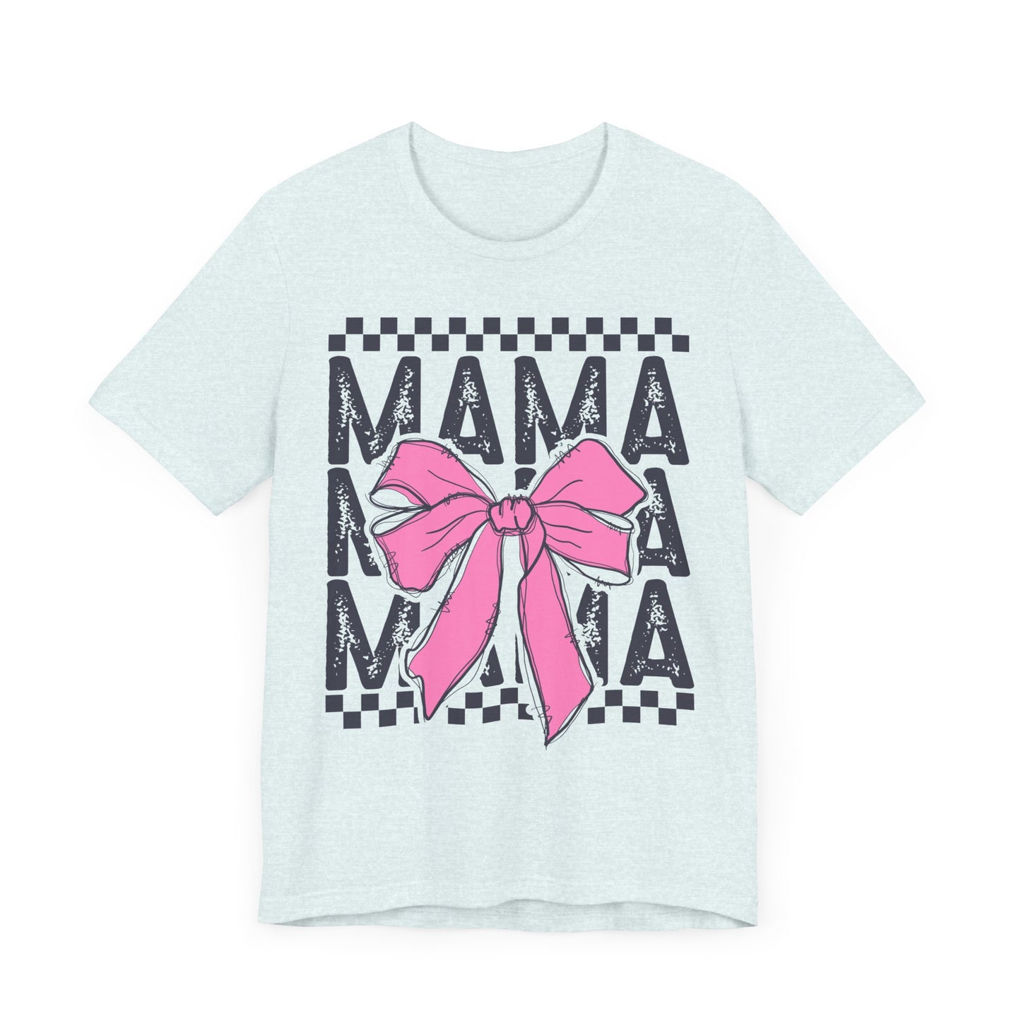 Cute Mama Bow Graphic Tee, Mother's Day Gift, Stylish T-Shirt for Moms, Everyday Wear, Birthday Gift for Her