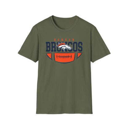 Denver Broncos Unisex Softstyle T-Shirt, Football Tee, Game Day Shirt, Sports Apparel, Fan Gear, Gift for Sports Lovers