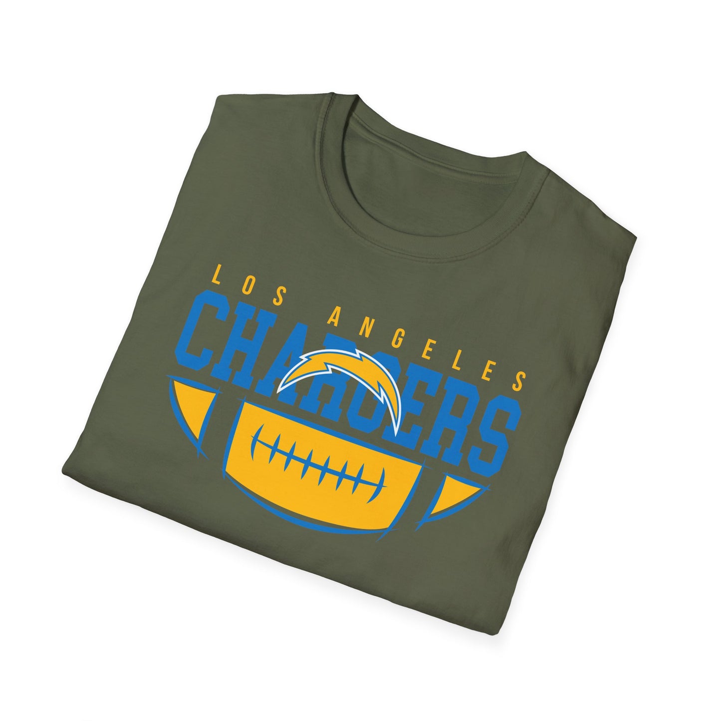 Unisex Softstyle T-Shirt - Chargers Football Pride, Casual Wear, Game Day Tee, Sports Fan Shirt, Gift for Him/Her